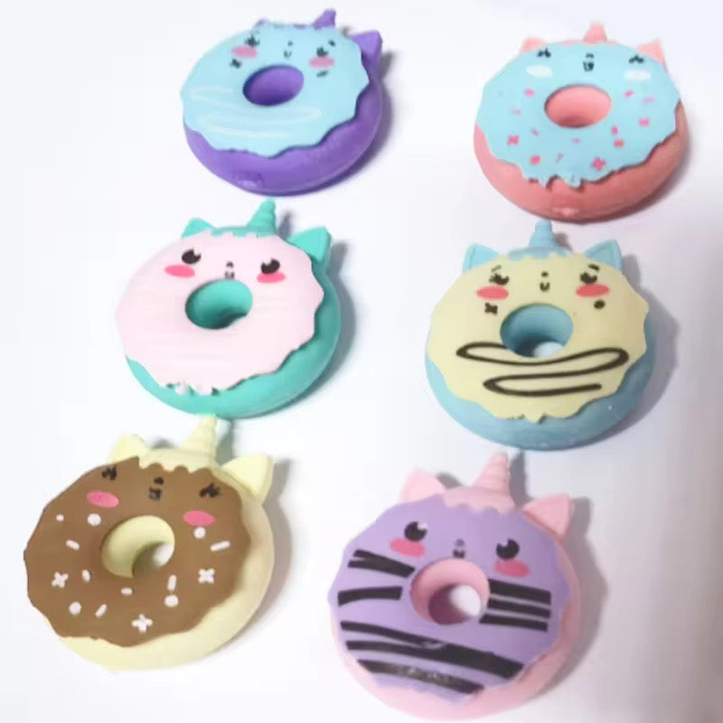 Unicorn Donut Eraser for Kids – Single Piece (Assorted Designs)