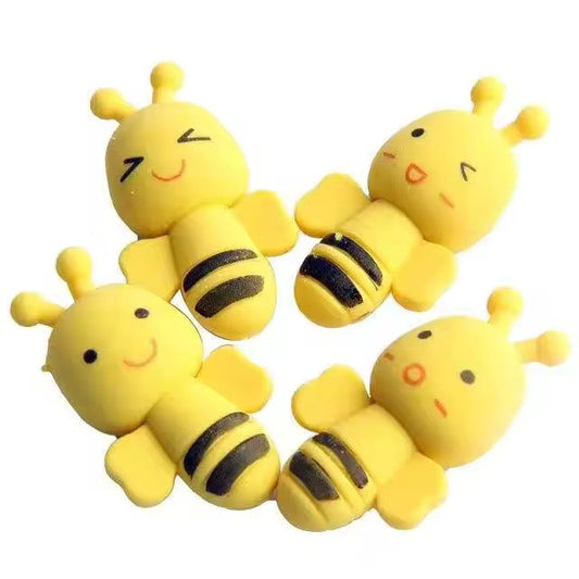 3D Honey Bee Cartoon Eraser for Kids – Single Piece (Assorted Faces)