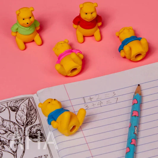 3D Teddy Bear Eraser for Kids – Single Piece (Assorted Colors)
