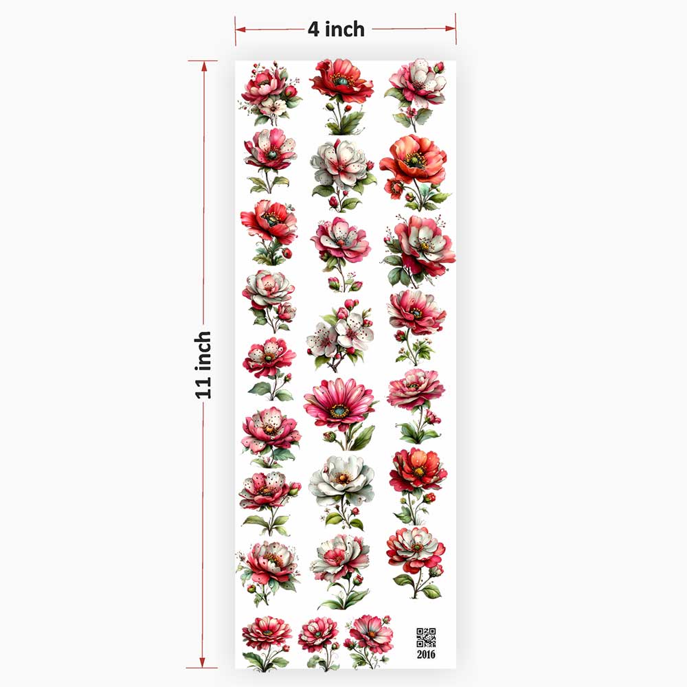 Flower UV DTF Sticker for Resin art 2016