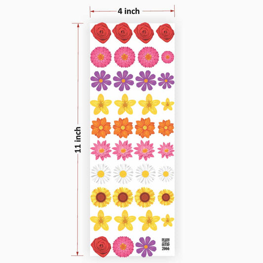 Flowers UV DTF Sticker for Resin art 2066