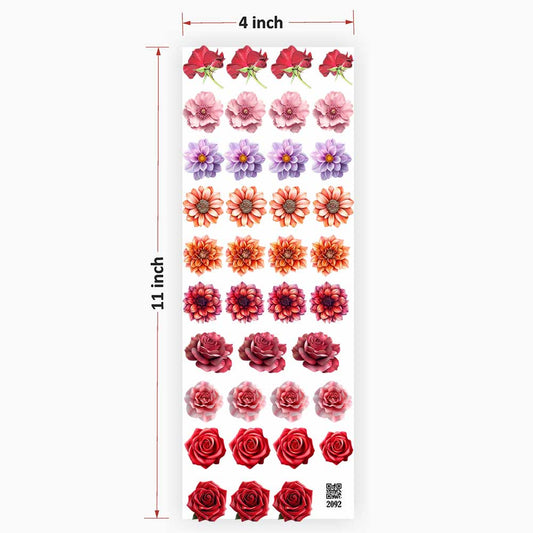 Flowers UV DTF Sticker for Resin art 2092