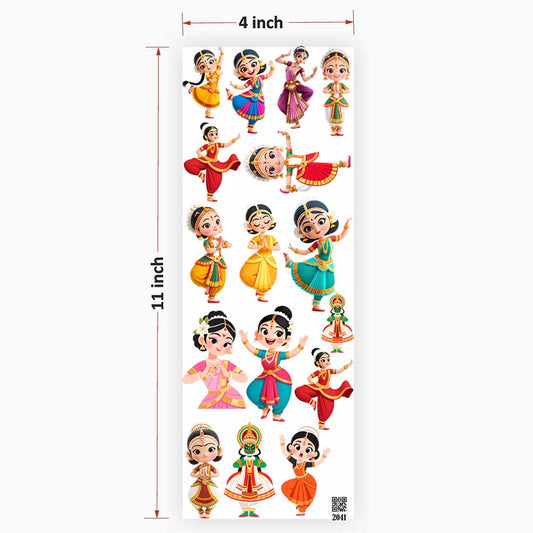 Dancing Dolls UV DTF Sticker for Resin art 2041