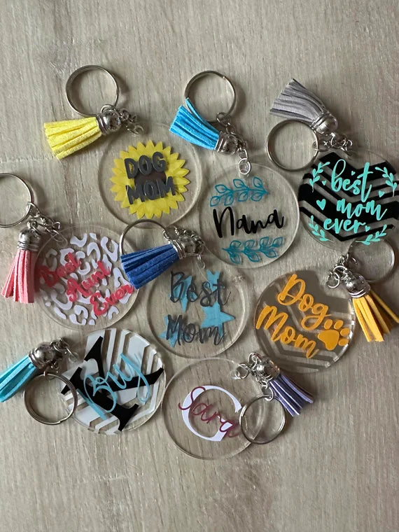 Round Keychain and Pendant 2Inch Silicone Mould