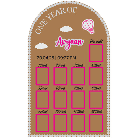 Baby First Year Milestone Set - 24x16 Inches