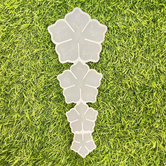 Flower 4 IN ONE 4X4 3X3 2X2 1.5X1.5In Silicone Mould
