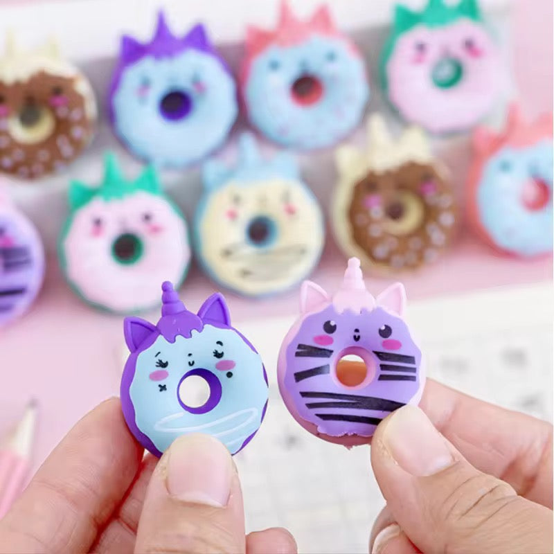 Unicorn Donut Eraser for Kids – Single Piece (Assorted Designs)