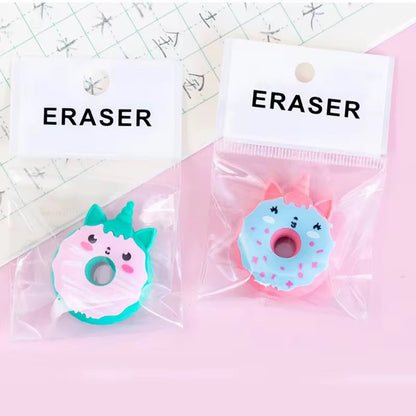 Unicorn Donut Eraser for Kids – Single Piece (Assorted Designs)