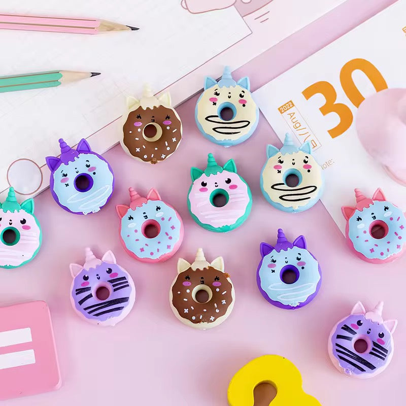 Unicorn Donut Eraser for Kids – Single Piece (Assorted Designs)