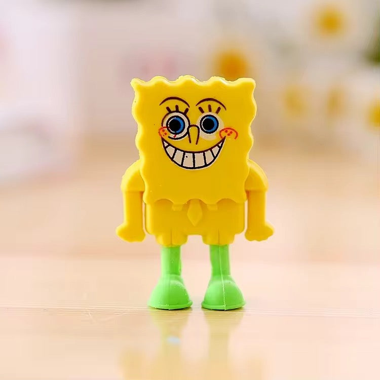 Smiley Sponge Cartoon Eraser for Kids – Single Piece