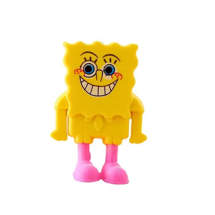 Smiley Sponge Cartoon Eraser for Kids – Single Piece