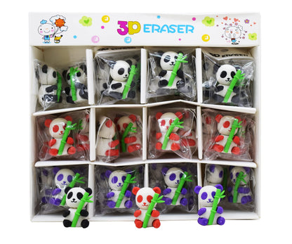 3D Panda Bamboo Eraser for Kids – Single Piece (Assorted Designs)