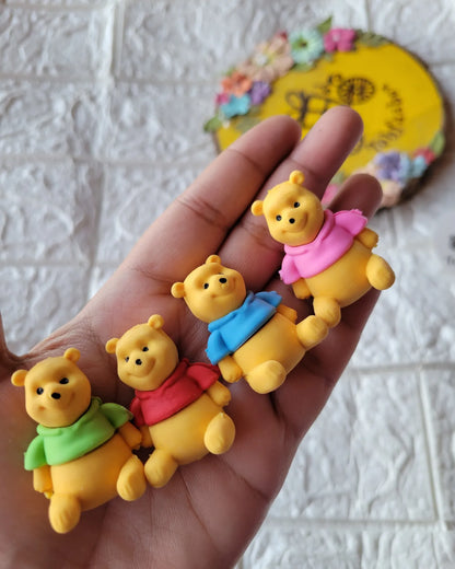 3D Teddy Bear Eraser for Kids – Single Piece (Assorted Colors)