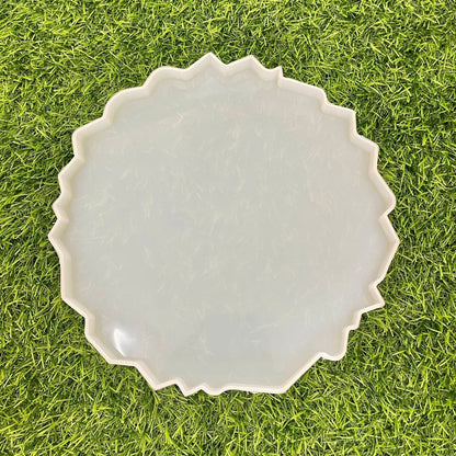 Round Agate Zigzag 10inch Silicone Mould 15mm Depth