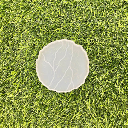 Round Outliner Coaster 4x4In 7mm Depth Silicone Mould