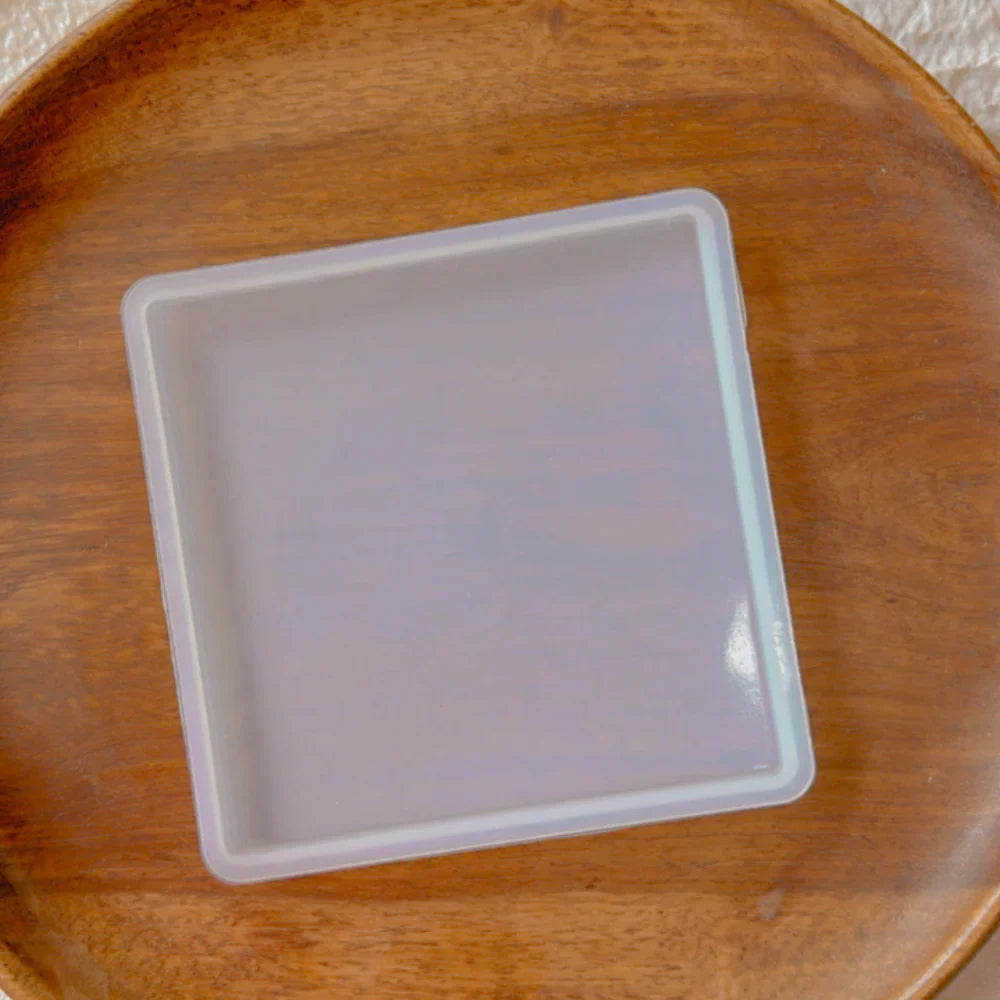 Square Plain 04x04Inch 8mm Depth Silicon Mould